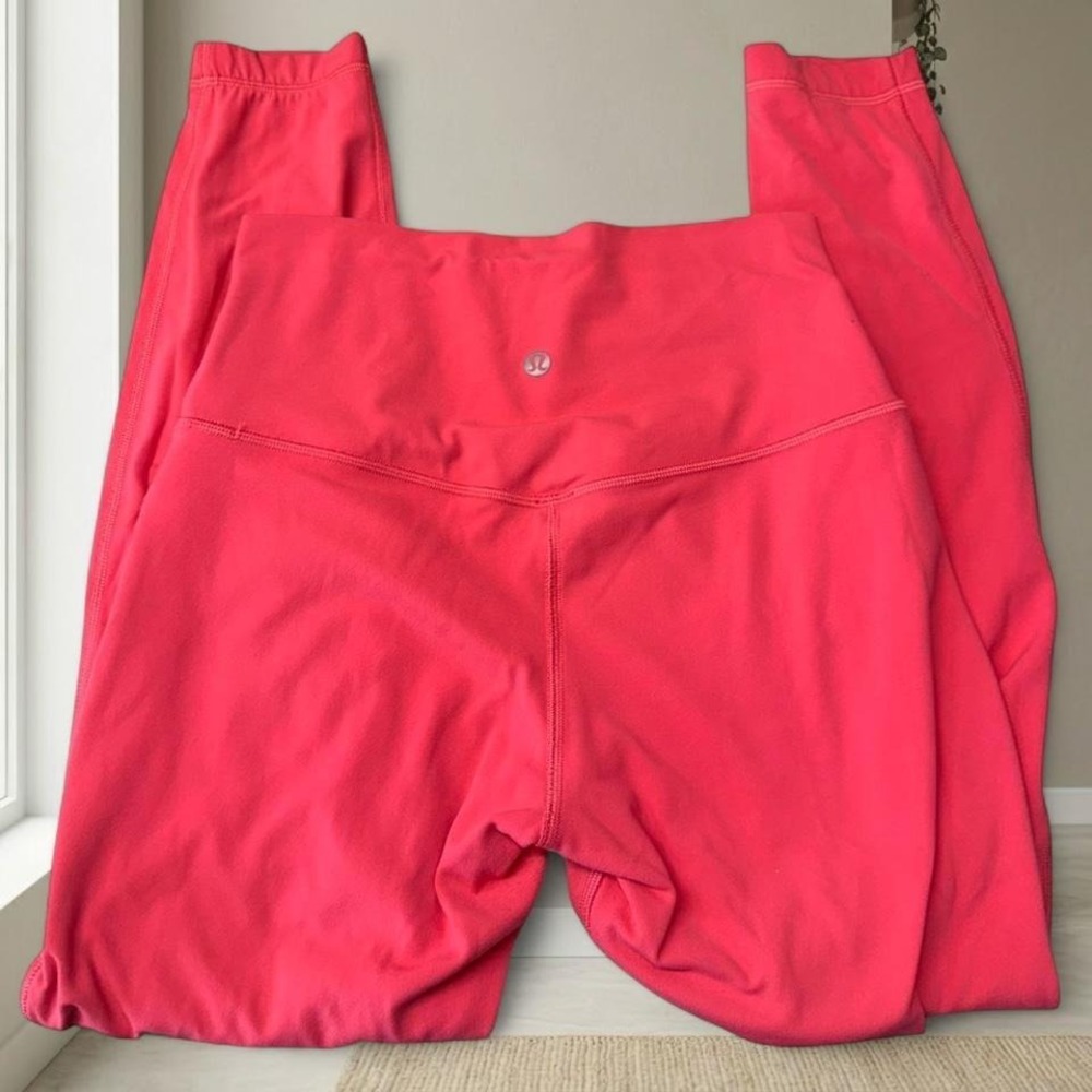 Lululemon pink high-waisted leggings Size 6 #yoga